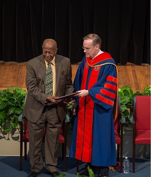 Charles Willie and Chancellor Kent Syverud